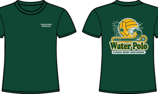 tee shirt with wave and water polo ball